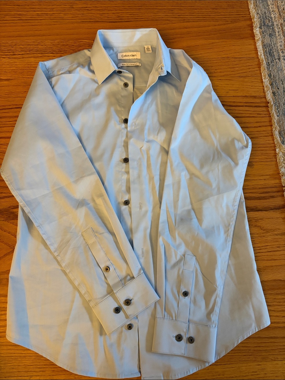 Calvin Klein Light Blue Dress Shirt - Button Front Boys dress shirt